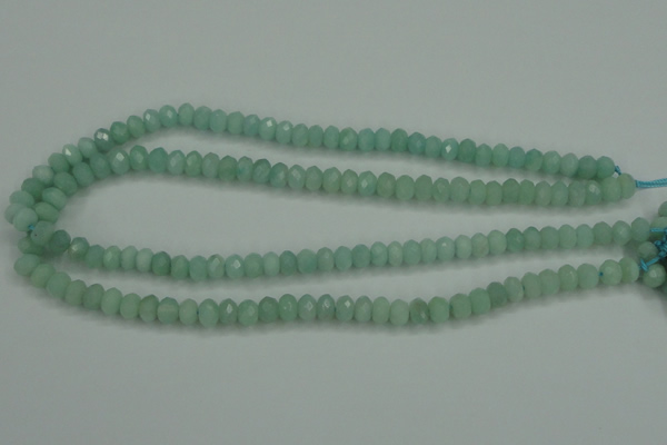 CAM144 15.5 inches 5*8mm faceted rondelle amazonite gemstone beads