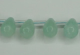 CAM145 10*14mm top-drilled teardrop amazonite gemstone beads