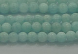 CAM1500 15.5 inches 4mm round natural peru amazonite beads