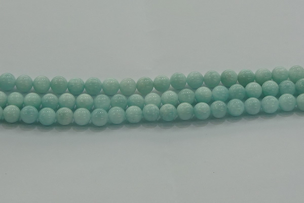 CAM1502 15.5 inches 8mm round natural peru amazonite beads