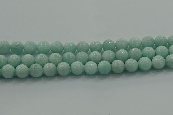 CAM1505 15.5 inches 14mm round natural peru amazonite beads