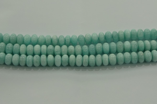 CAM1534 15.5 inches 7*12mm rondelle natural peru amazonite beads