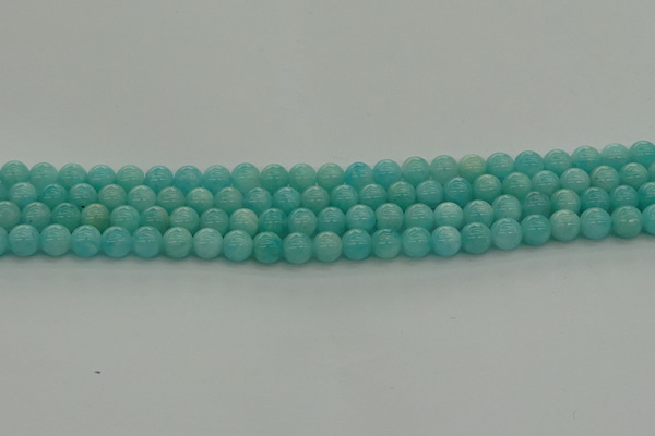 CAM1551 15.5 inches 6mm round natural peru amazonite beads