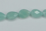CAM157 15.5 inches 10*14mm faceted teardrop amazonite gemstone beads