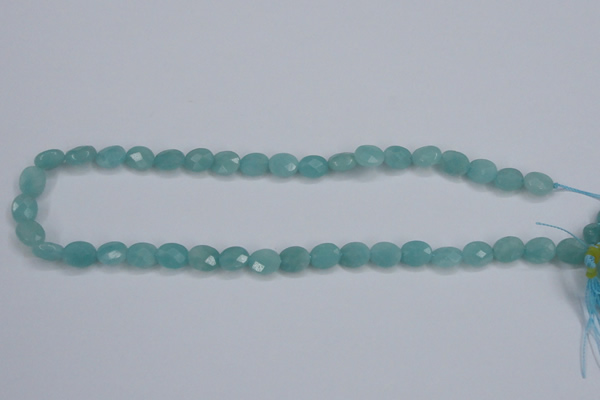 CAM158 15.5 inches 8*10mm faceted oval amazonite gemstone beads