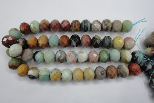 CAM176 15.5 inches 16*20mm faceted rondelle amazonite gemstone beads