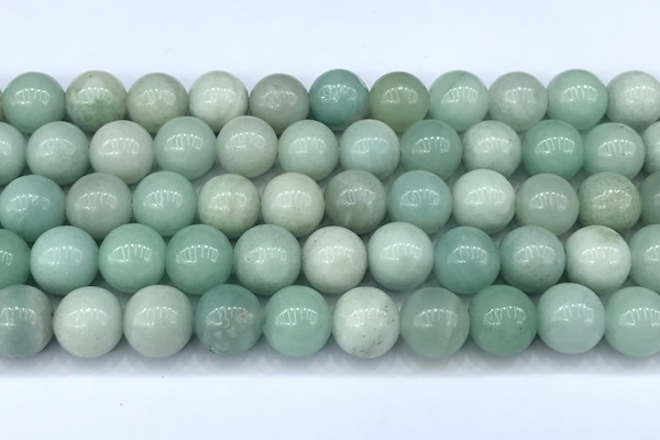 CAM1788 15 inches 10mm round amazonite beads, 2mm hole