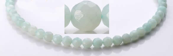 CAM27 faceted round natural amazonite 8mm stone beads Wholesale