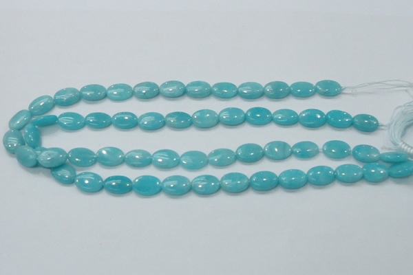 CAM304 15.5 inches 10*14mm oval natural peru amazonite beads wholesale