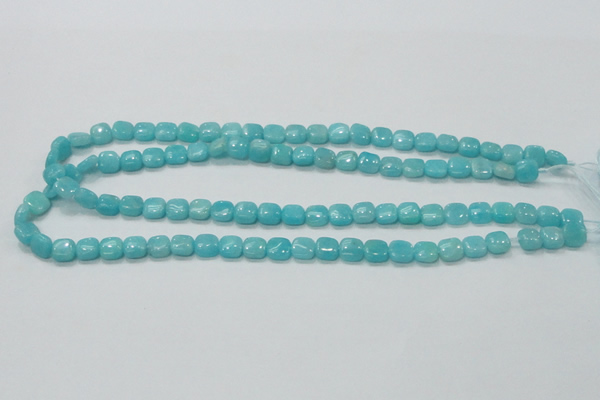 CAM305 15.5 inches 8*8mm square natural peru amazonite beads wholesale