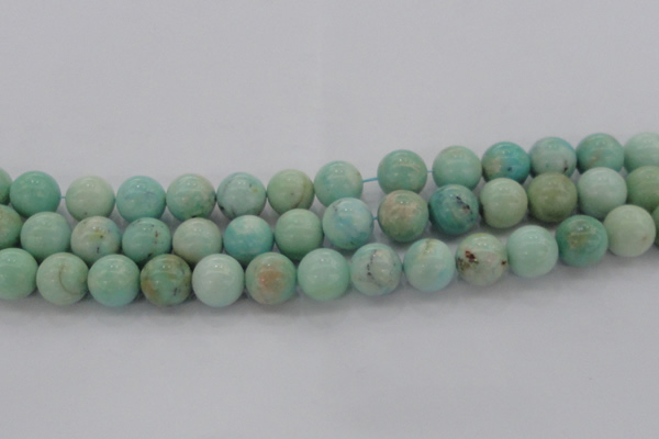 CAM325 15.5 inches 14mm round natural peru amazonite beads