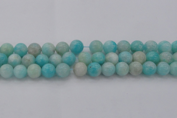 CAM335 15.5 inches 12mm round natural peru amazonite beads