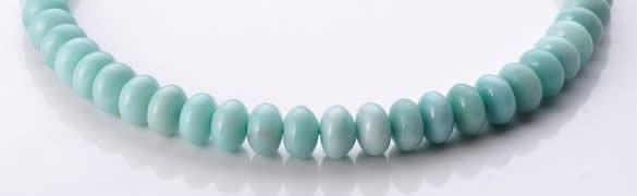 CAM35 natural amazonite 8*12mm rondelle gemstone beads Wholesale