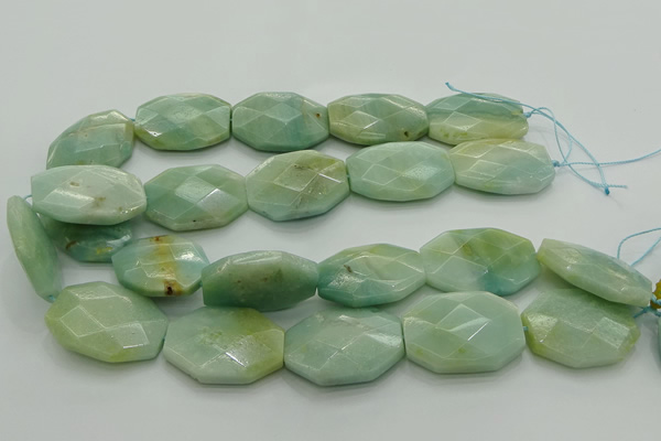 CAM371 15.5 inches 22*30mm - 25*35mm faceted octagonal amazonite beads