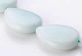 CAM51 natural amazonite 18*25mm flat teardrop beads Wholesale