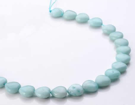 CAM55 heart natural amazonite 14*14mm gemstone beads Wholesale