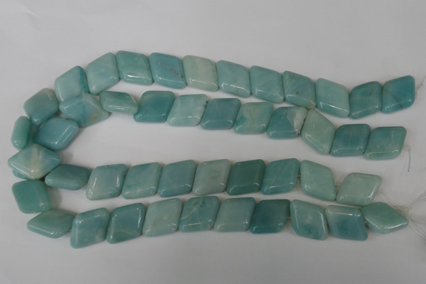 CAM627 15.5 inches 17*17mm diamond Chinese amazonite gemstone beads