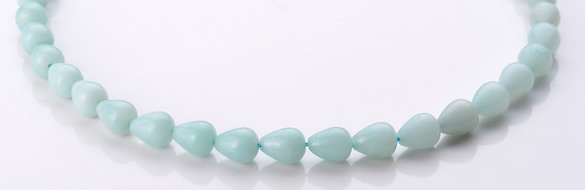 CAM66 8*10mm teardrop natural amazonite gemstone beads Wholesale