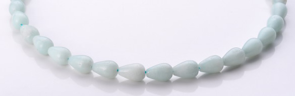 CAM67 teardrop 8*12mm natural amazonite gemstone beads Wholesale