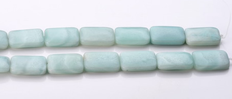 CAM74 18*25mm rectangle natural amazonite beads Wholesale