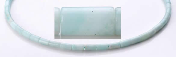 CAM75 4*8mm column natural amazonite gemstone beads wholesale