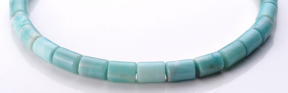 CAM76 13*15mm natural amazonite column gemstone beads Wholesale