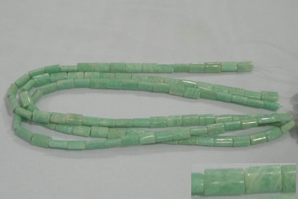 CAM854 15.5 inches 8*12mm flat tube natural Russian amazonite beads