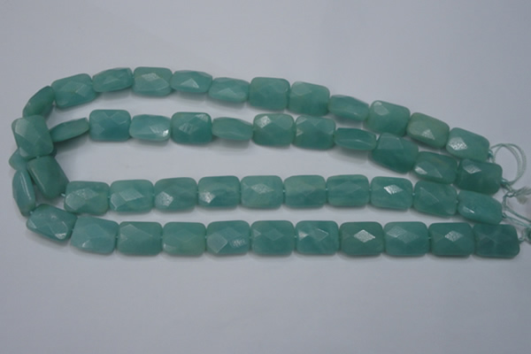 CAM961 15.5 inches 12*16mm faceted rectangle amazonite gemstone beads