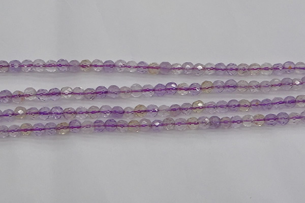 CAN105 15.5 inches 3.5mm faceted round ametrine gemstone beads