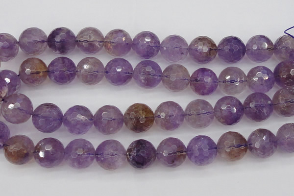 CAN156 15.5 inches 16mm faceted round natural ametrine beads