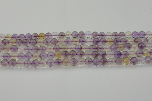 CAN167 15.5 inches 8mm round natural ametrine beads wholesale