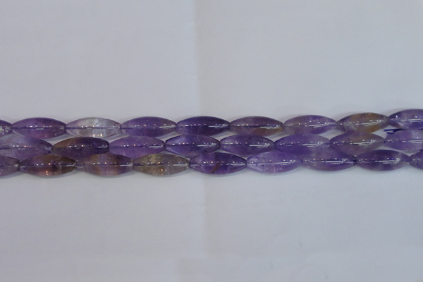 CAN178 15.5 inches 12*30mm rice natural ametrine gemstone beads