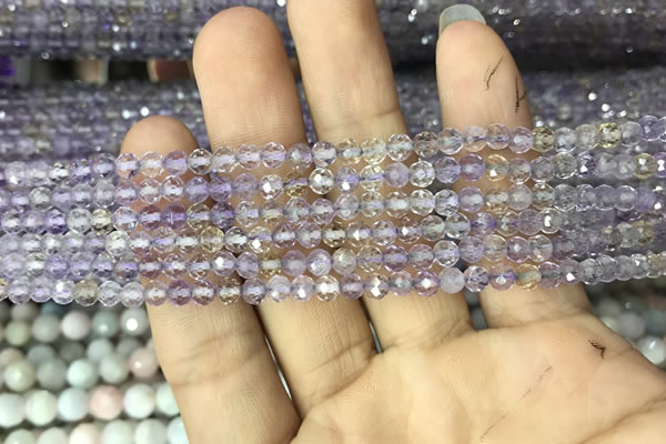 CAN210 15.5 inches 4mm round faceted ametrine beads wholesale