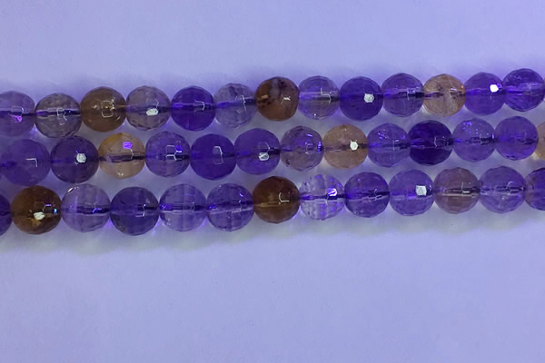 CAN226 15.5 inches 9mm faceted round ametrine beads wholesale