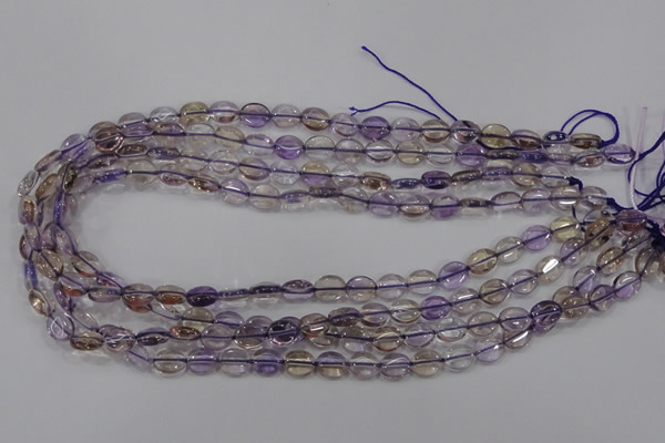 CAN46 15.5 inches 8*10mm oval natural ametrine gemstone beads