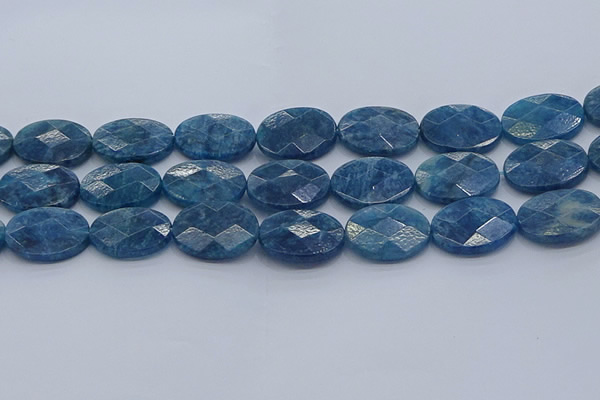 CAP394 15.5 inches 18*25mm faceted oval apatite gemstone beads