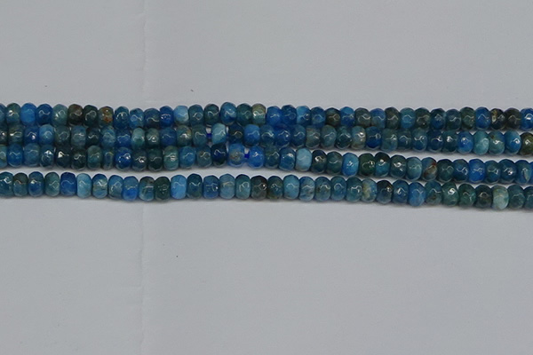 CAP528 15.5 inches 3*5mm faceted rondelle apatite gemstone beads