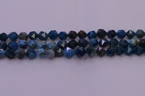 CAP563 15.5 inches 10mm faceted nuggets apatite gemstone beads