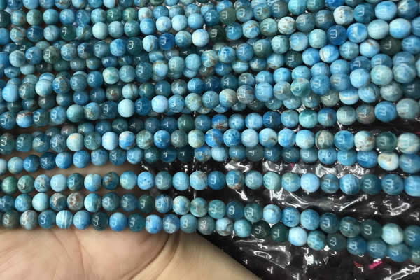 CAP576 15.5 inches 4mm round apatite beads wholesale