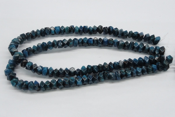 CAP60 15.5 inches 6*12mm faceted rondelle dyed apatite gemstone beads