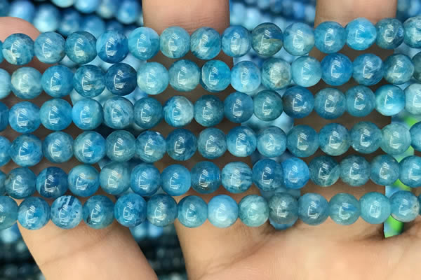 CAP606 15.5 inches 6mm round natural apatite gemstone beads