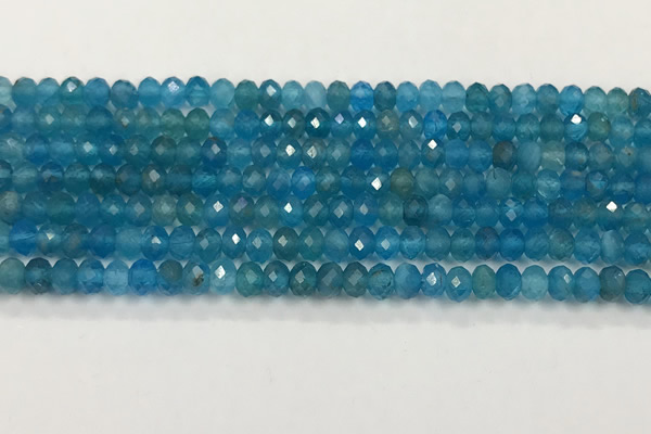 CAP623 15.5 inches 3*4mm faceted rondelle apatite beads
