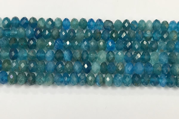 CAP625 15.5 inches 4*6mm faceted rondelle apatite beads