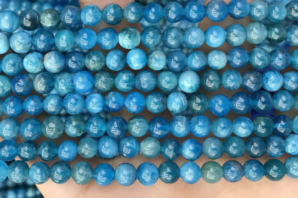 CAP651 15.5 inches 6mm round natural apatite beads wholesale