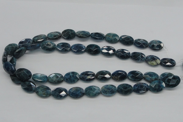 CAP68 15.5 inches 13*18mm faceted oval dyed apatite gemstone beads