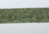 CAP708 15.5 inches 4mm round green apatite gemstone beads wholesale