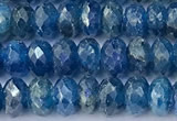 CAP747 15 inches 4*6mm faceted rondelle apatite beads