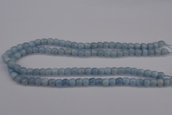 CAQ131 15.5 inches 8*8mm apple-shape natural aquamarine beads