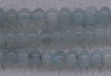 CAQ161 15.5 inches 3*4mm rondelle natural aquamarine beads