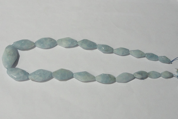 CAQ214 15.5 inches multi-size twisted natural aquamarine beads